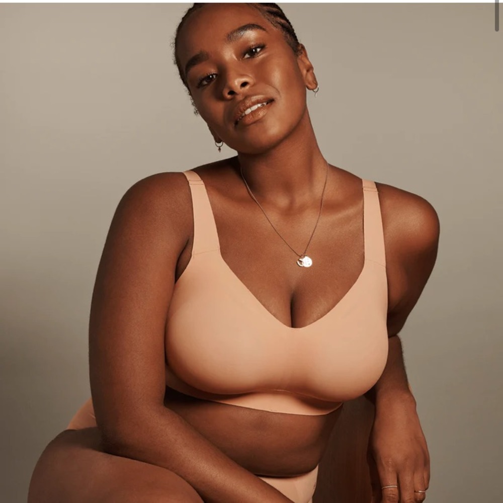 Evelyn & Bobbie Beyond Bra and matching panty in Himalayan Salt